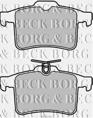 BORG & BECK bbp2265 -  Комплект тормозных колодок, дисковый тормоз